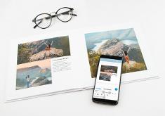 Layflat Fotobuch mit dem sedrck Online-Gestalter erstellt - auch mit dem Smartphone!