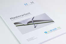 Heißleim-Bindung mit Cover-Aufdruck